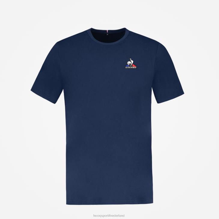 kleding LDBJ140 Heren Le Coq Sportif mode t-shirt blauw