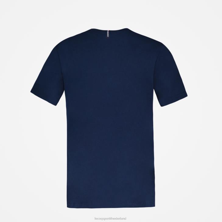kleding LDBJ140 Heren Le Coq Sportif mode t-shirt blauw