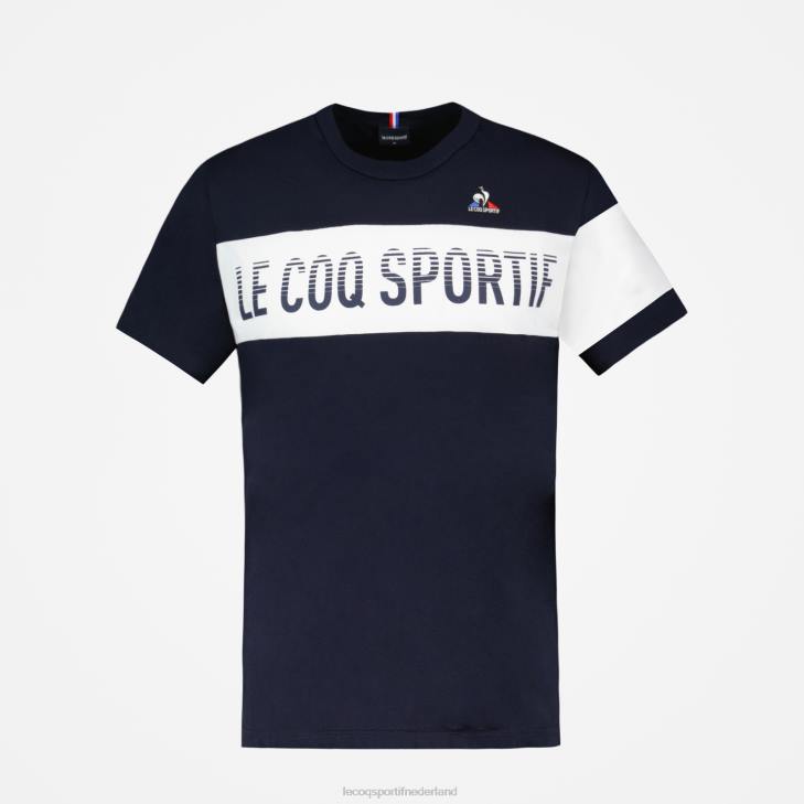 kleding LDBJ142 Heren Le Coq Sportif mode t-shirt blauw