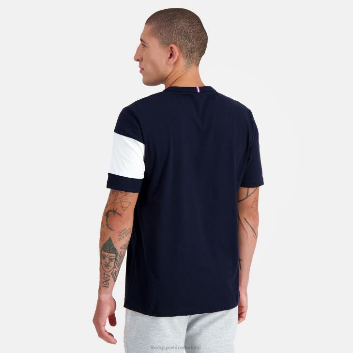 kleding LDBJ142 Heren Le Coq Sportif mode t-shirt blauw