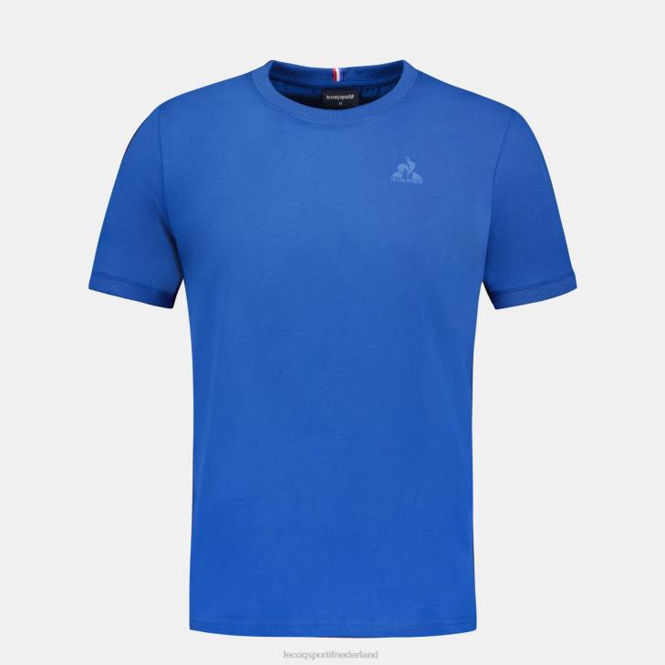 kleding LDBJ144 Heren Le Coq Sportif mode t-shirt blauw