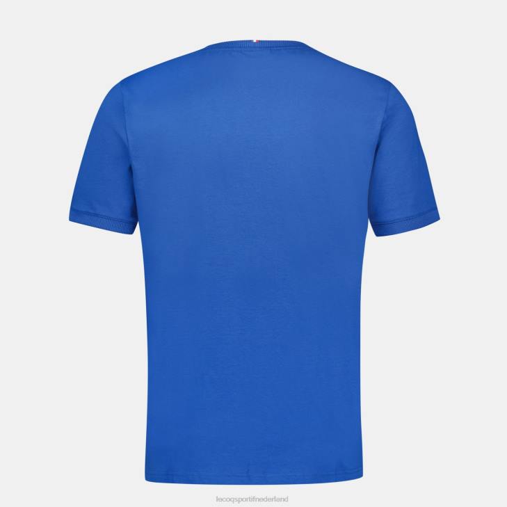 kleding LDBJ144 Heren Le Coq Sportif mode t-shirt blauw