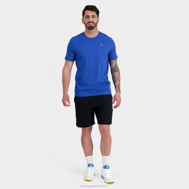 kleding LDBJ144 Heren Le Coq Sportif mode t-shirt blauw