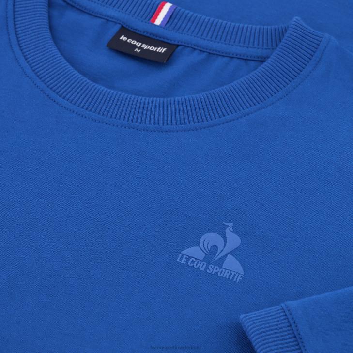 kleding LDBJ144 Heren Le Coq Sportif mode t-shirt blauw