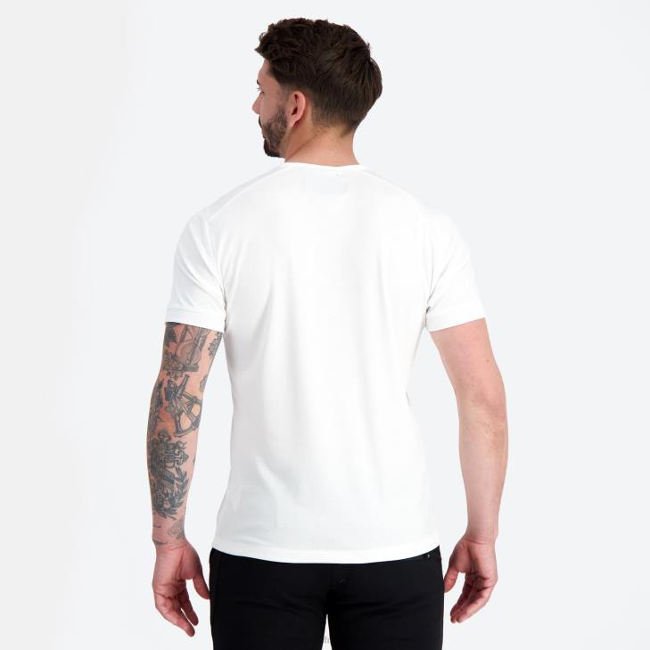 kleding LDBJ147 Heren Le Coq Sportif mode t-shirt wit