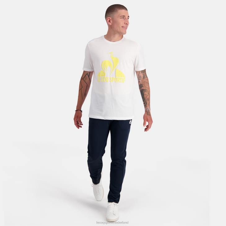 kleding LDBJ148 Heren Le Coq Sportif mode t-shirt wit