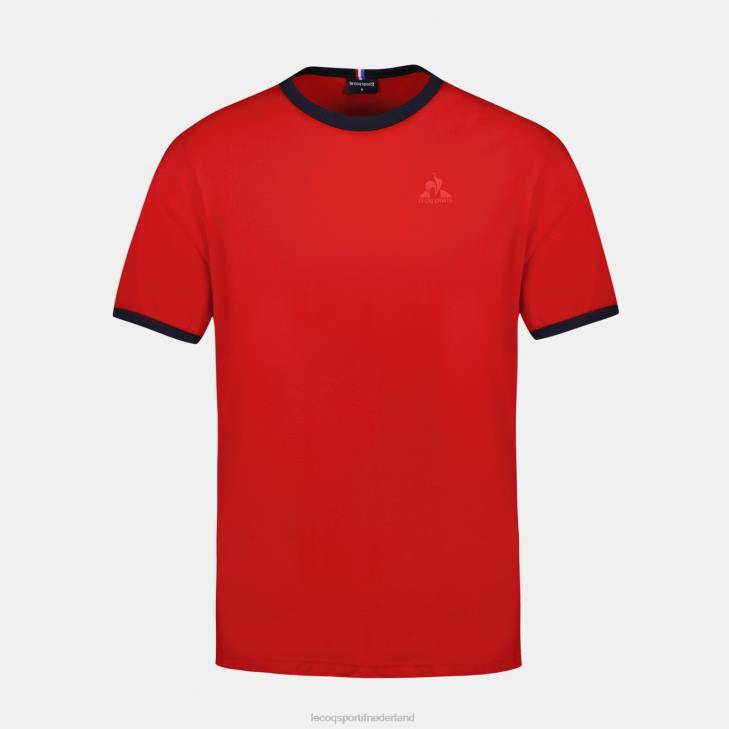 kleding LDBJ149 Heren Le Coq Sportif mode t-shirt rood