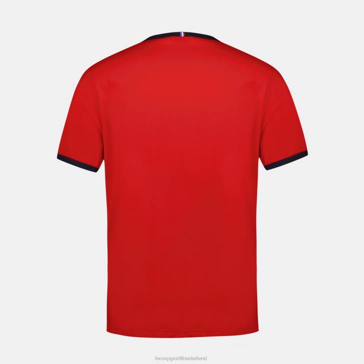 kleding LDBJ149 Heren Le Coq Sportif mode t-shirt rood