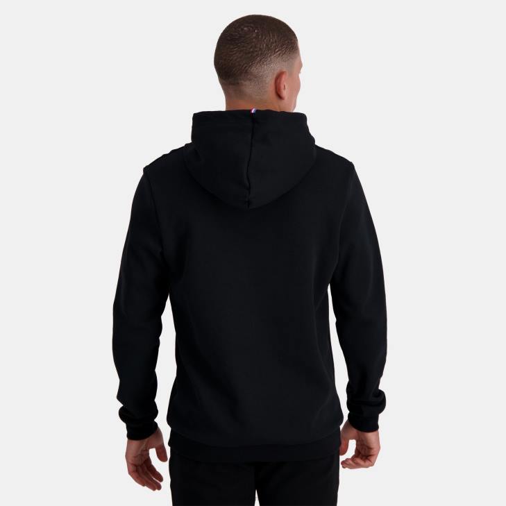 kleding LDBJ15 Heren Le Coq Sportif sweatshirt met capuchon zwart