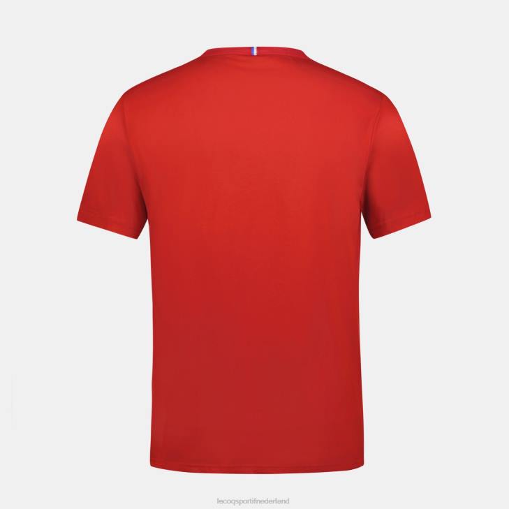 kleding LDBJ150 Heren Le Coq Sportif mode t-shirt rood