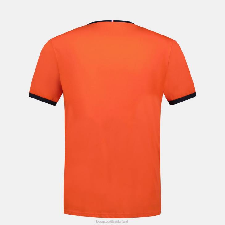 kleding LDBJ151 Heren Le Coq Sportif mode t-shirt oranje