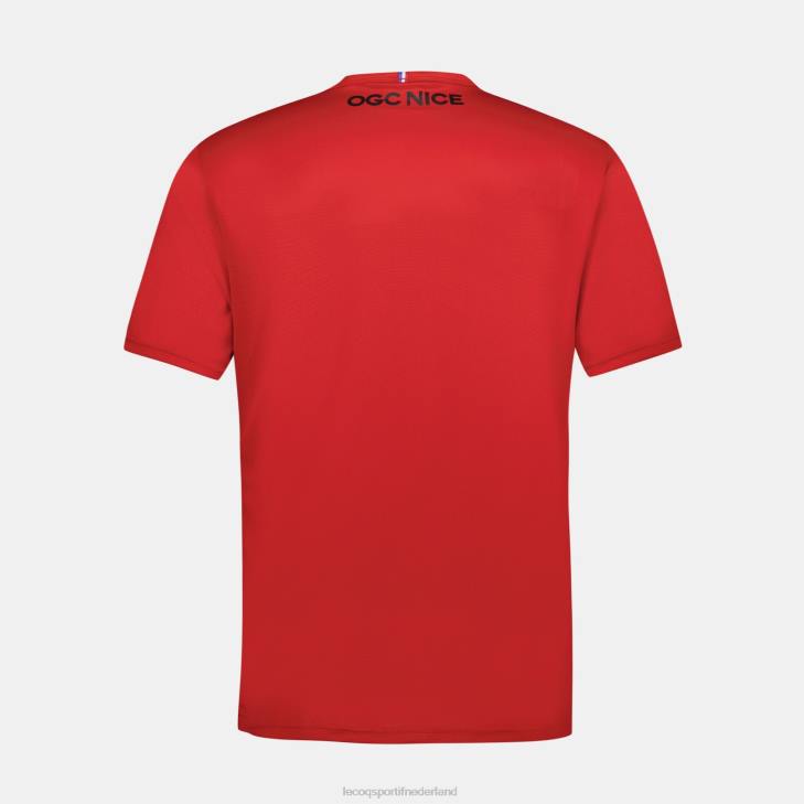 kleding LDBJ154 Heren Le Coq Sportif mode t-shirt rood
