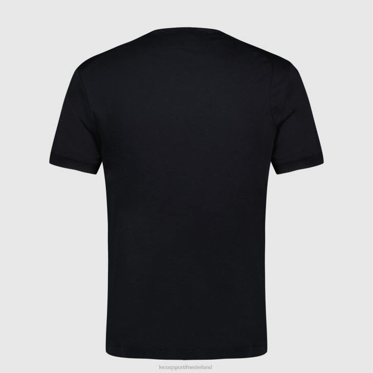 kleding LDBJ155 Heren Le Coq Sportif mode t-shirt zwart