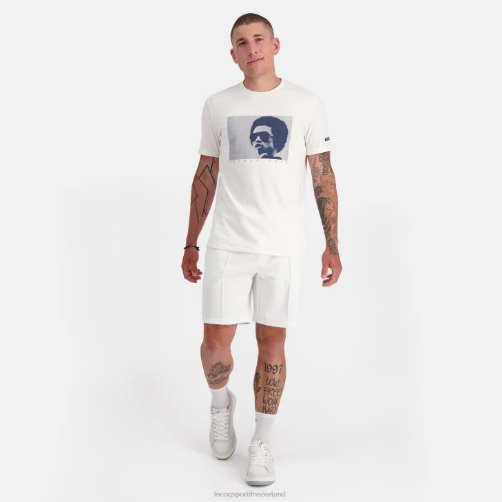 kleding LDBJ159 Heren Le Coq Sportif mode t-shirt wit
