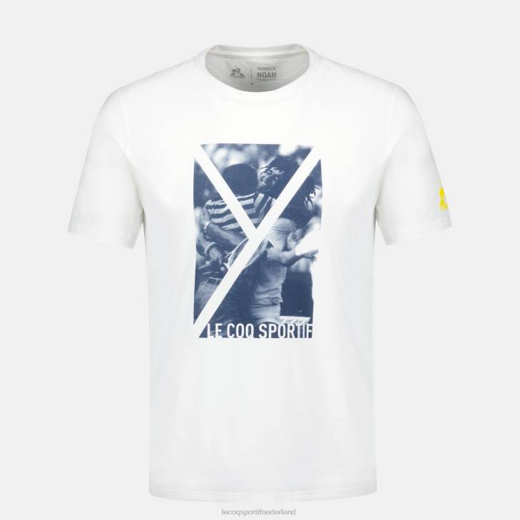 kleding LDBJ160 Heren Le Coq Sportif mode t-shirt wit