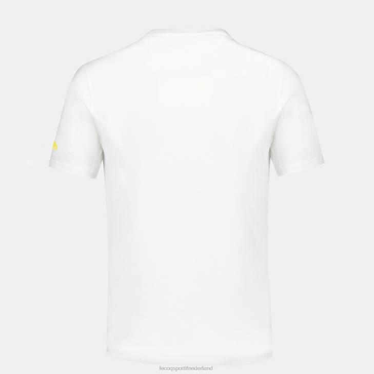 kleding LDBJ160 Heren Le Coq Sportif mode t-shirt wit