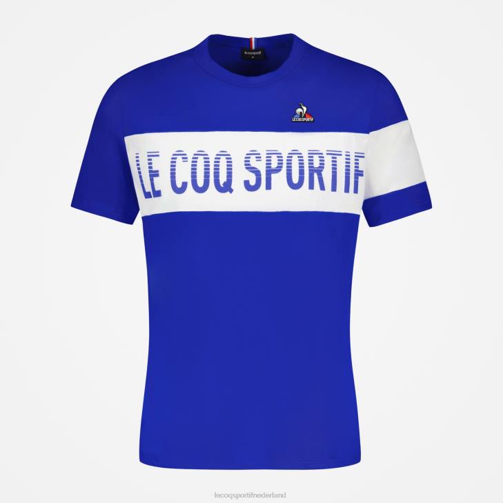 kleding LDBJ161 Heren Le Coq Sportif mode t-shirt blauw