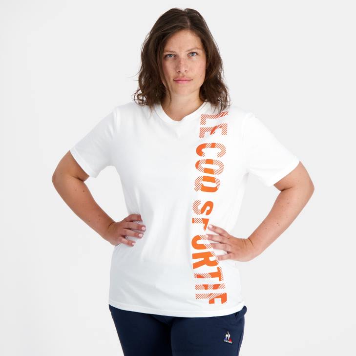 kleding LDBJ162 Heren Le Coq Sportif mode t-shirt wit
