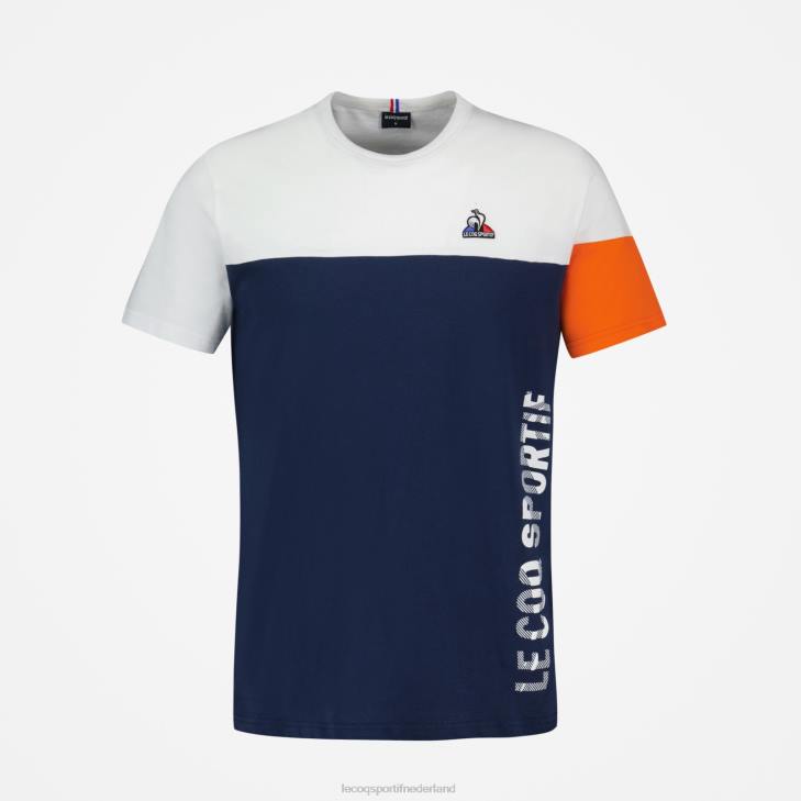 kleding LDBJ163 Heren Le Coq Sportif mode t-shirt blauw
