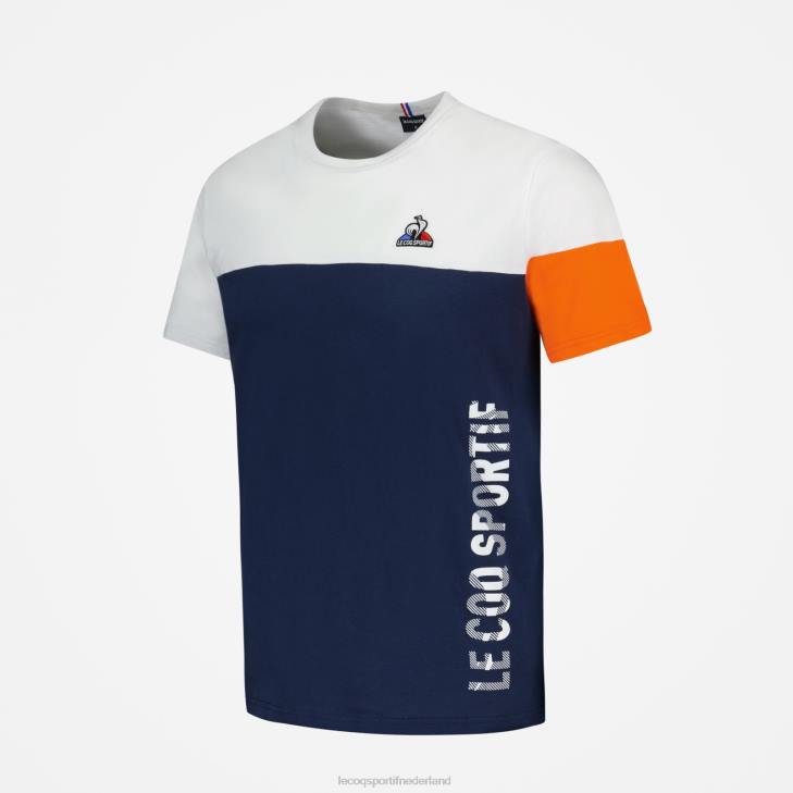 kleding LDBJ163 Heren Le Coq Sportif mode t-shirt blauw