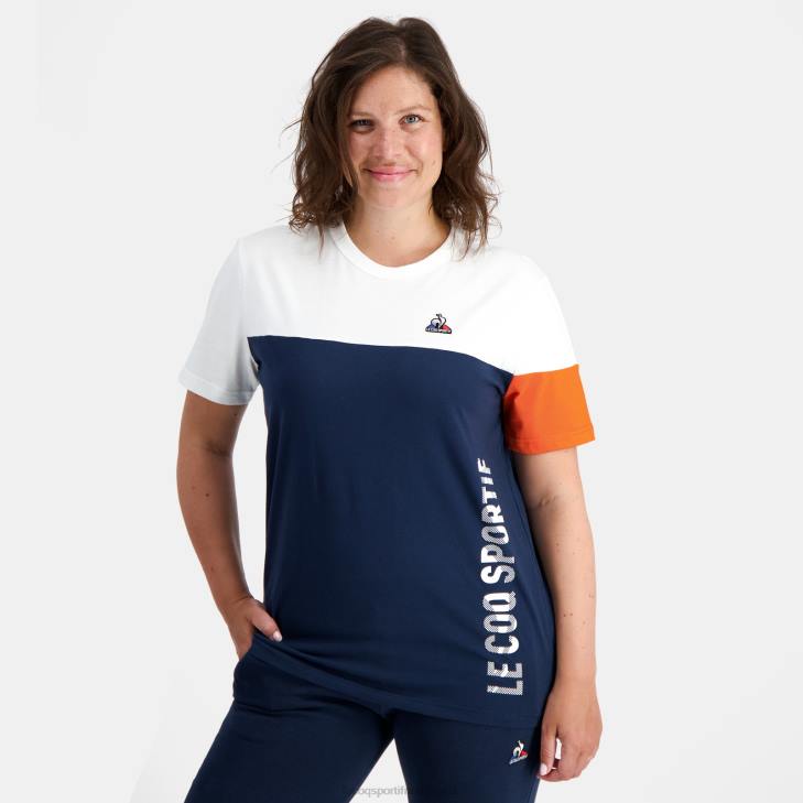 kleding LDBJ163 Heren Le Coq Sportif mode t-shirt blauw