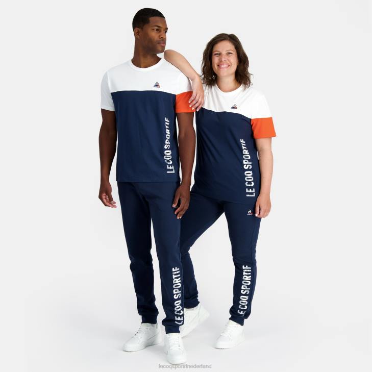 kleding LDBJ163 Heren Le Coq Sportif mode t-shirt blauw