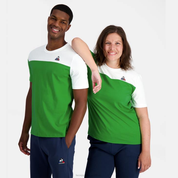 kleding LDBJ164 Heren Le Coq Sportif mode t-shirt groen