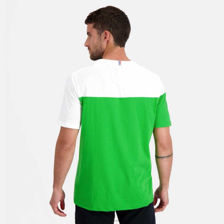 kleding LDBJ164 Heren Le Coq Sportif mode t-shirt groen