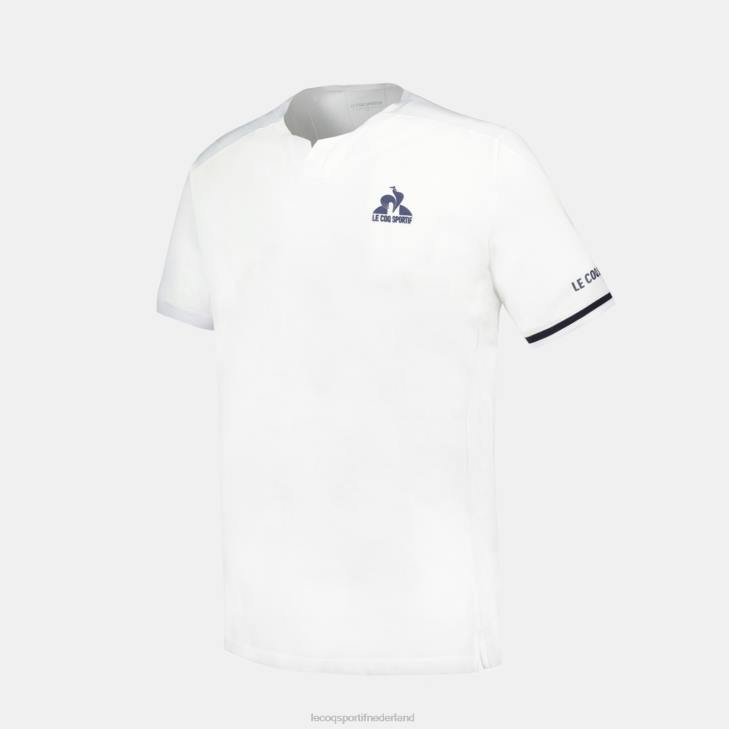 kleding LDBJ165 Heren Le Coq Sportif mode t-shirt wit