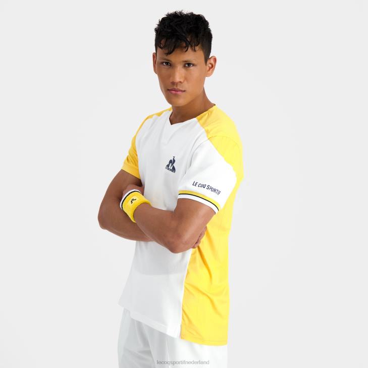 kleding LDBJ166 Heren Le Coq Sportif mode t-shirt wit