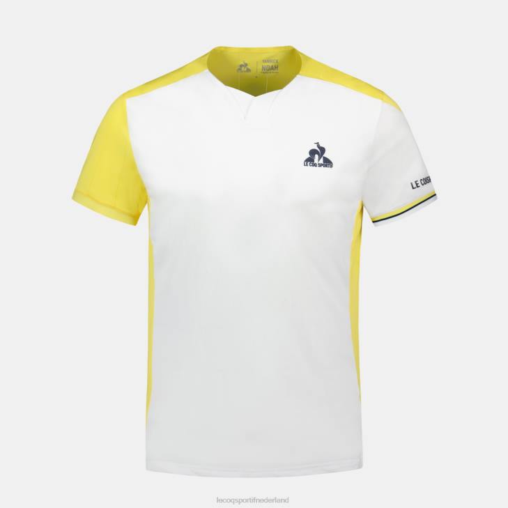 kleding LDBJ166 Heren Le Coq Sportif mode t-shirt wit