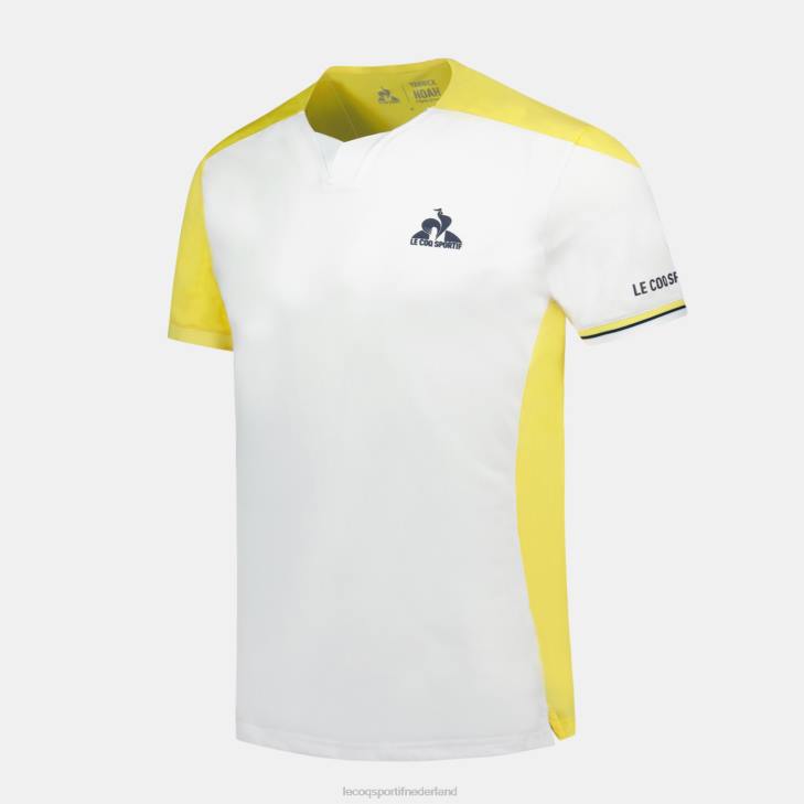 kleding LDBJ166 Heren Le Coq Sportif mode t-shirt wit