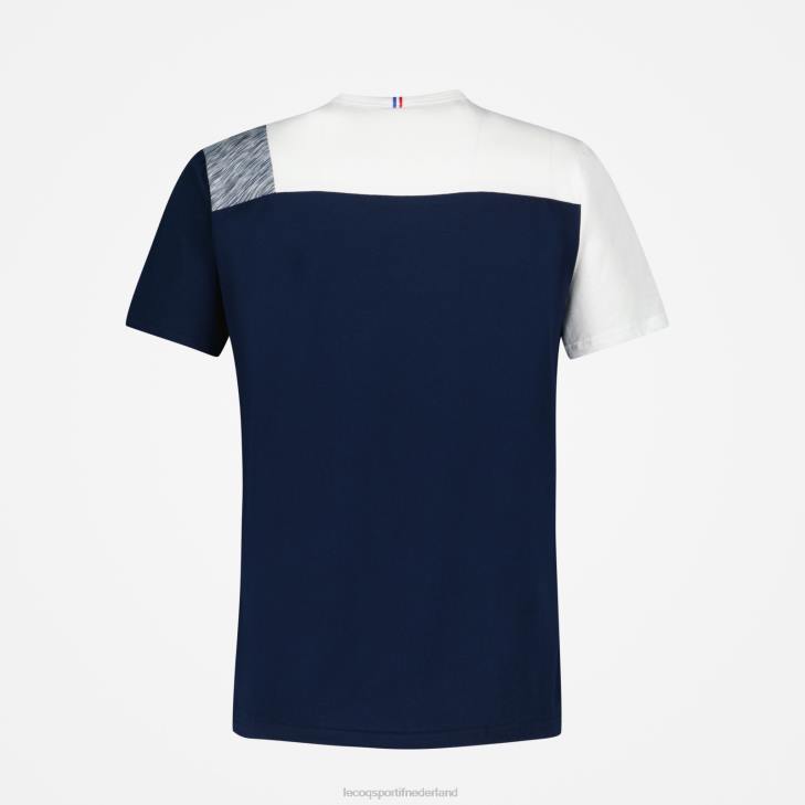 kleding LDBJ167 Heren Le Coq Sportif mode t-shirt blauw