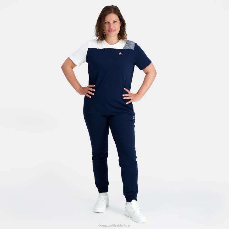 kleding LDBJ167 Heren Le Coq Sportif mode t-shirt blauw