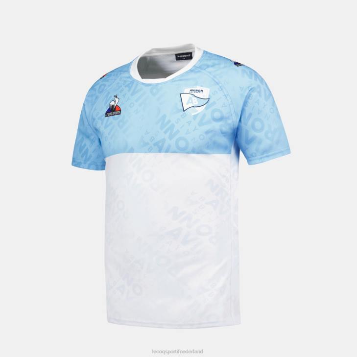 kleding LDBJ168 Heren Le Coq Sportif mode t-shirt blauw