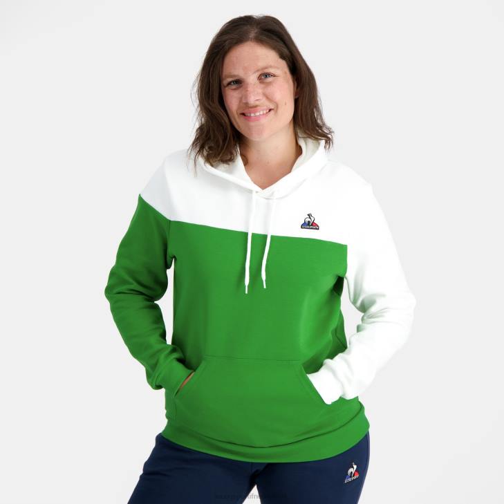 kleding LDBJ17 Heren Le Coq Sportif sweatshirt met capuchon groen