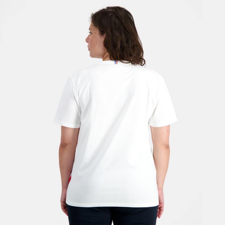kleding LDBJ170 Heren Le Coq Sportif mode t-shirt wit