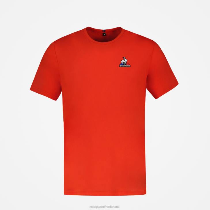 kleding LDBJ171 Heren Le Coq Sportif mode t-shirt rood