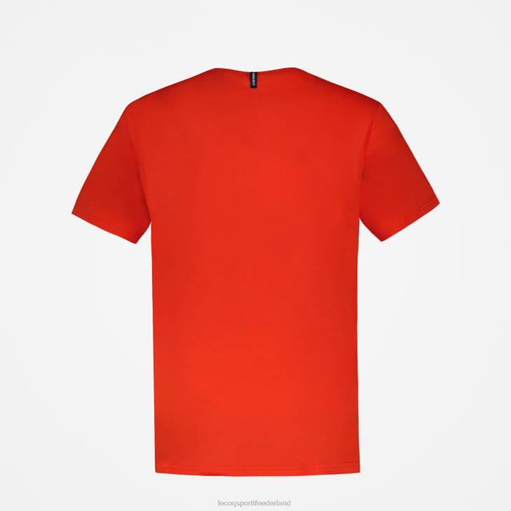 kleding LDBJ171 Heren Le Coq Sportif mode t-shirt rood