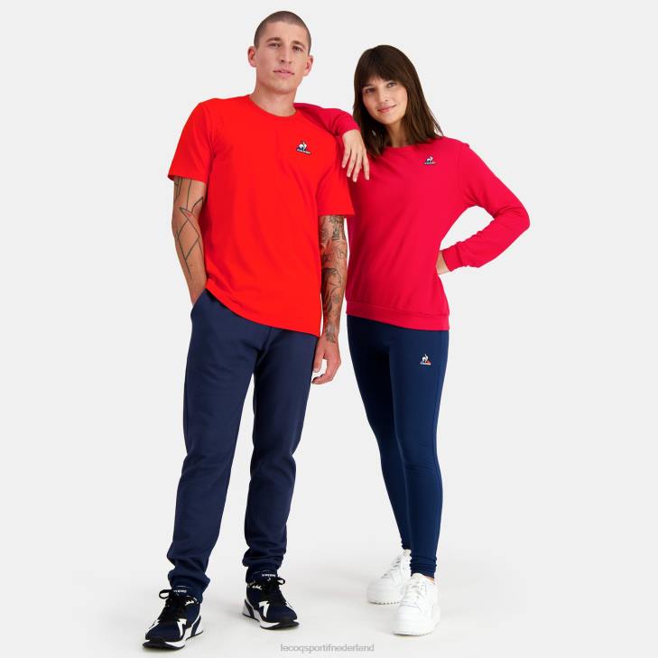 kleding LDBJ171 Heren Le Coq Sportif mode t-shirt rood