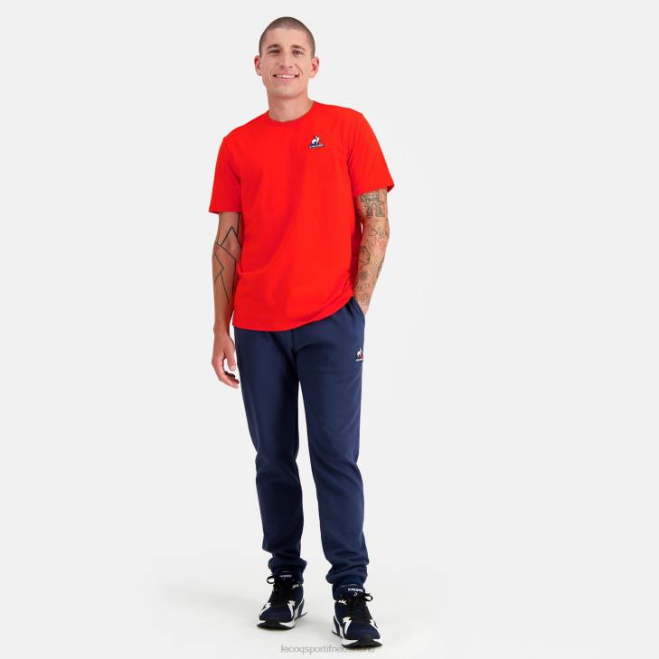 kleding LDBJ171 Heren Le Coq Sportif mode t-shirt rood