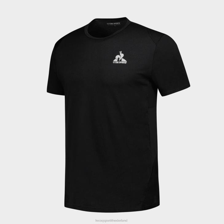 kleding LDBJ174 Heren Le Coq Sportif mode t-shirt zwart