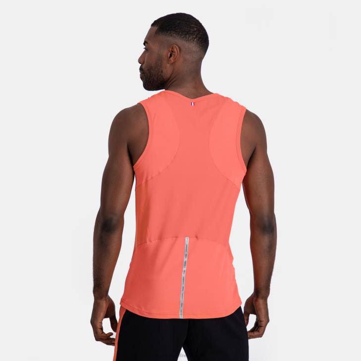 kleding LDBJ175 Heren Le Coq Sportif vesttopje oranje