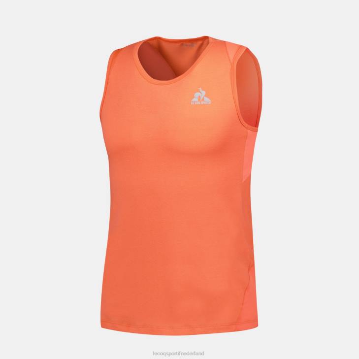 kleding LDBJ175 Heren Le Coq Sportif vesttopje oranje