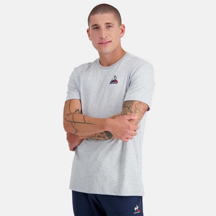 kleding LDBJ179 Heren Le Coq Sportif mode t-shirt grijs