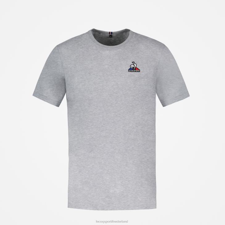 kleding LDBJ179 Heren Le Coq Sportif mode t-shirt grijs