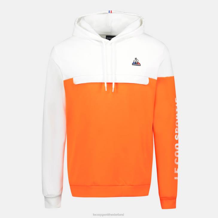 kleding LDBJ18 Heren Le Coq Sportif sweatshirt met capuchon oranje