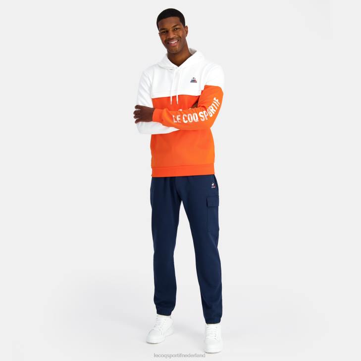 kleding LDBJ18 Heren Le Coq Sportif sweatshirt met capuchon oranje