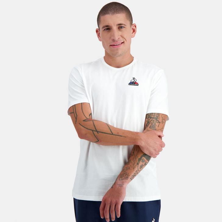 kleding LDBJ180 Heren Le Coq Sportif mode t-shirt wit