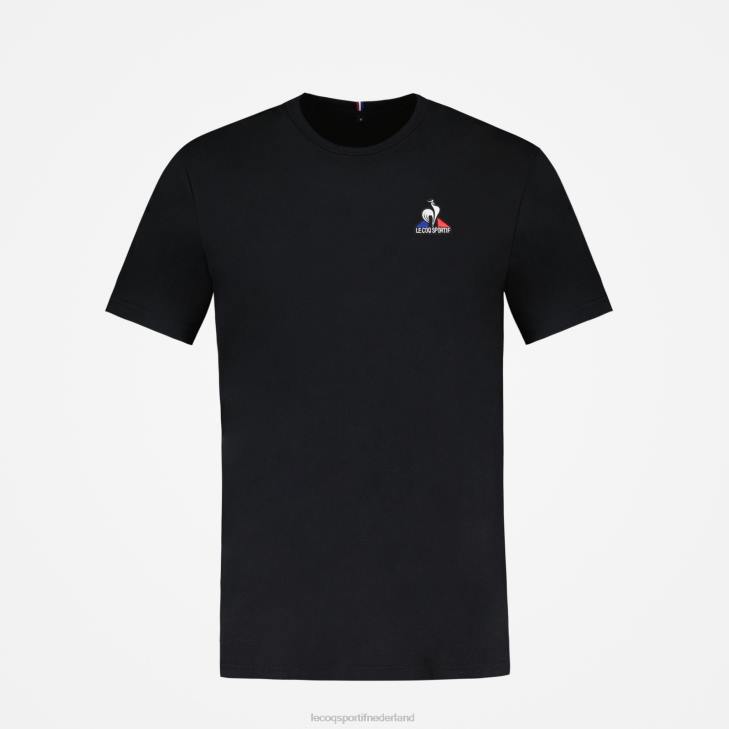 kleding LDBJ181 Heren Le Coq Sportif mode t-shirt zwart